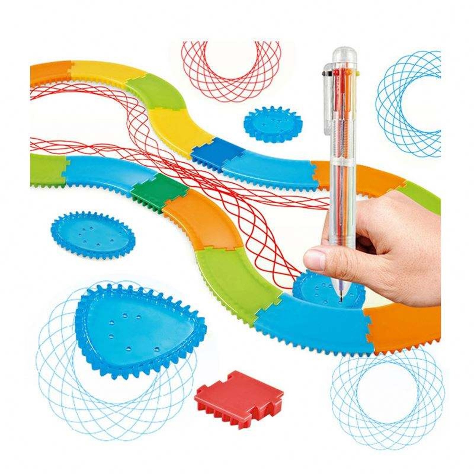 Art Craft Flower - Student Geometry Drawing Stencils Set Painting