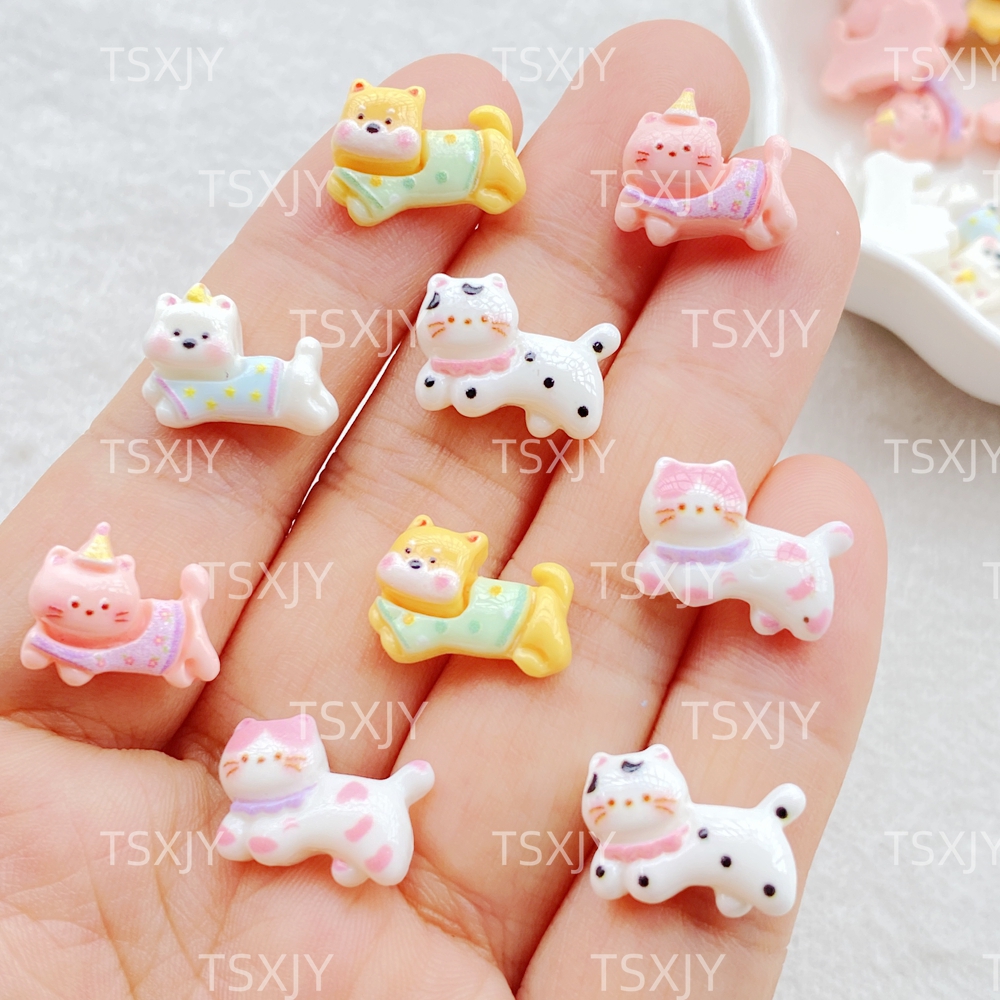 Art Craft Cat - 20Pcs Mixed Nail Art Resin Mini