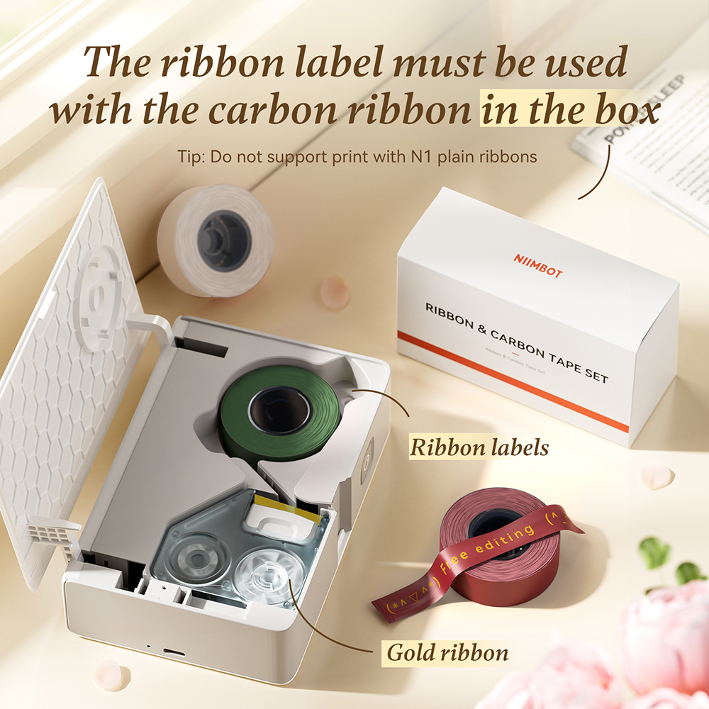 Art Craft Using Paper - Niimbot Mini Satin Ribbon Tape Printer