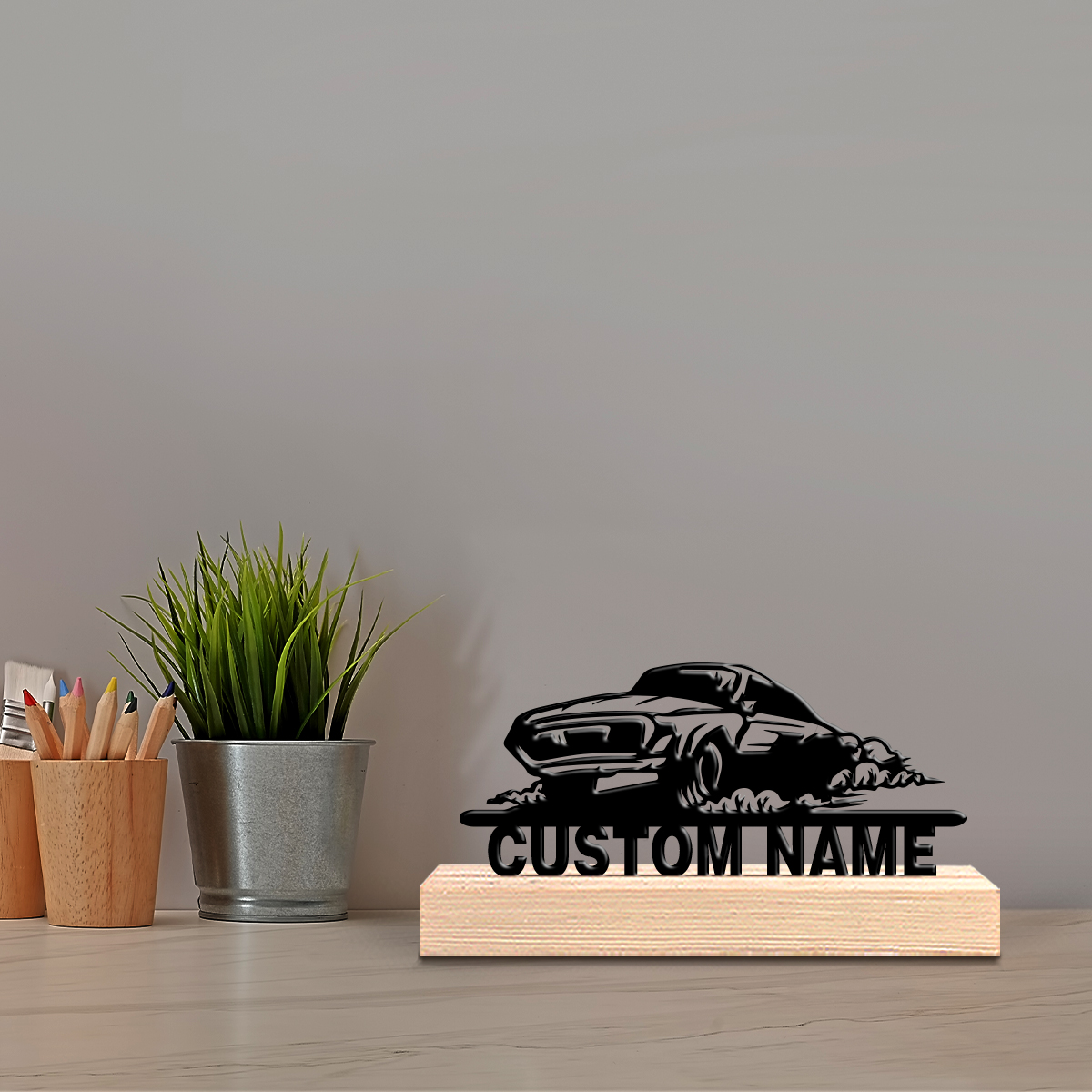 Art Craft Names - 1pc Modern Car Customizable Name Art