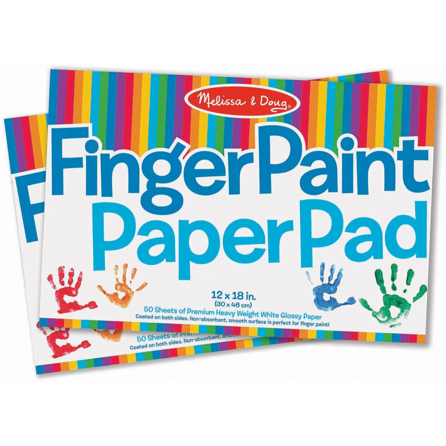 Art Craft Activities - Finger Paint Paper Pad 2-Pack 100