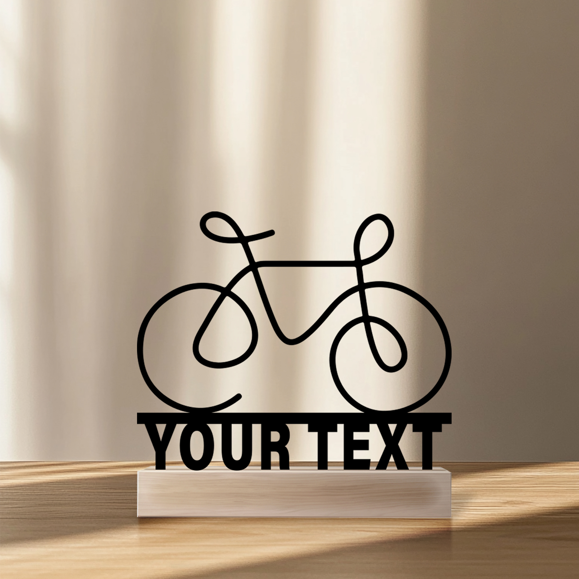 Art Craft Names - 1pc Simple bicycle bike Customized Name