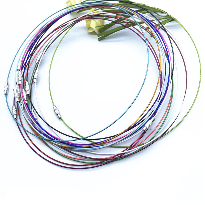 Art Craft Wire - 10pc/lot 1mm Stainless Steel Choker Necklace
