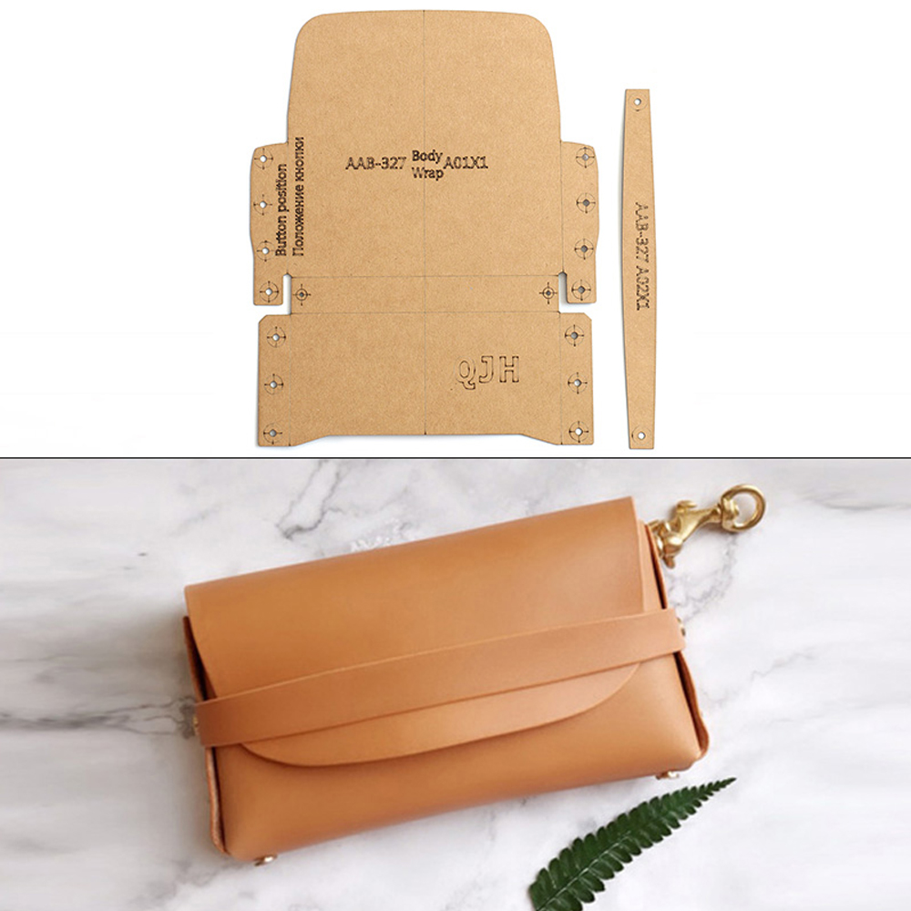 Leather Tooling Kit - 1set DIY Faux Leather Wallet Crafting