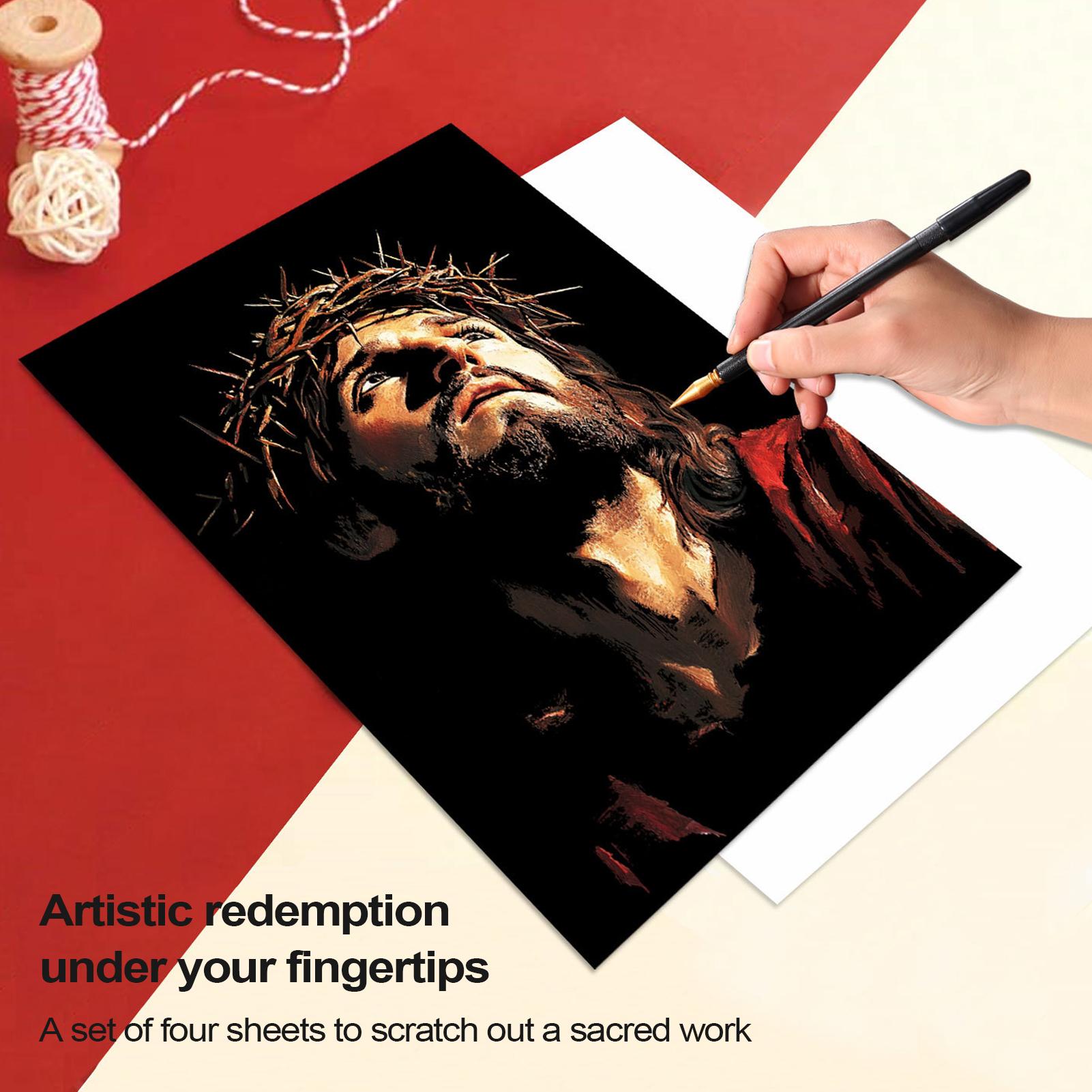 Scratch Book Jesus Scratch Pai - مراجعة Art Craft Activities وسعره