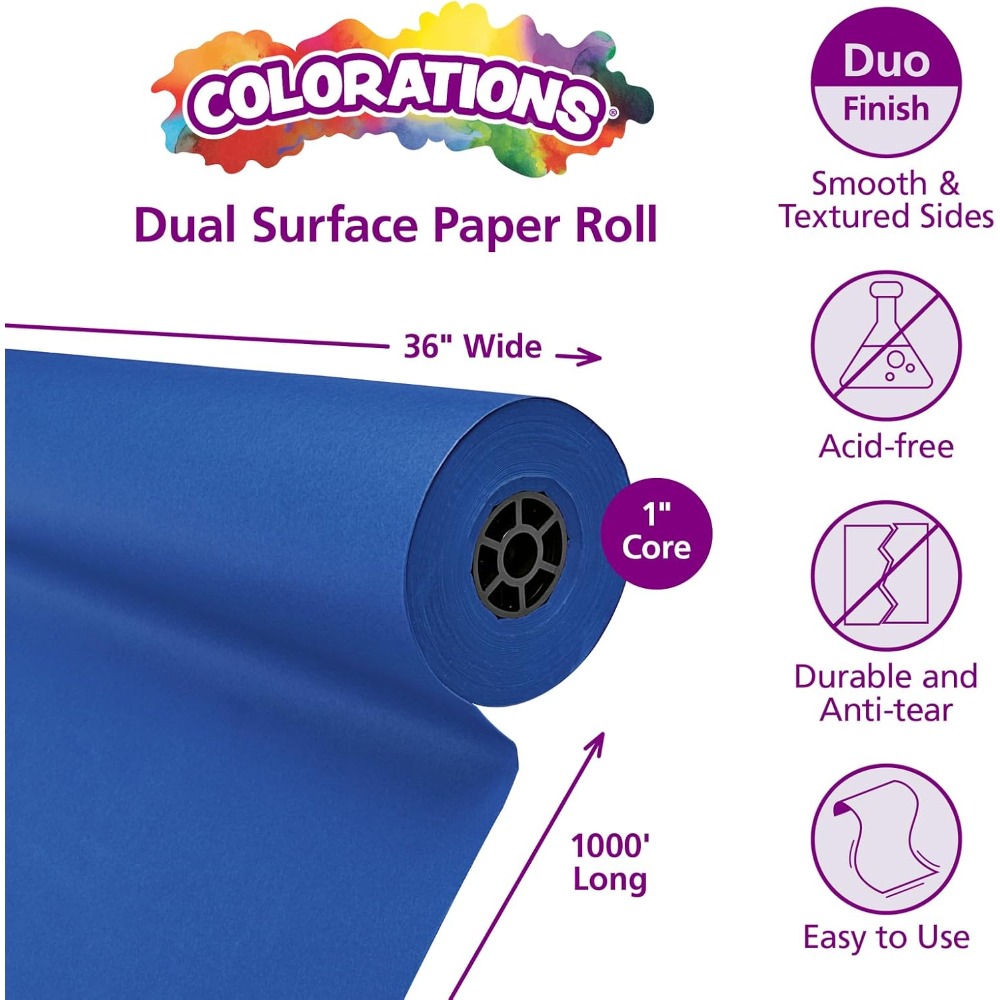 Royal Blue Textured Paper Roll - مراجعة Wallpaper Art And Craft وسعره