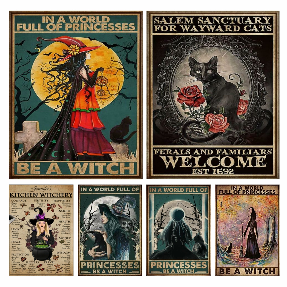 Witch And Cats 5D Diy Diamond  - مراجعة Wallpaper Art And Craft وسعره