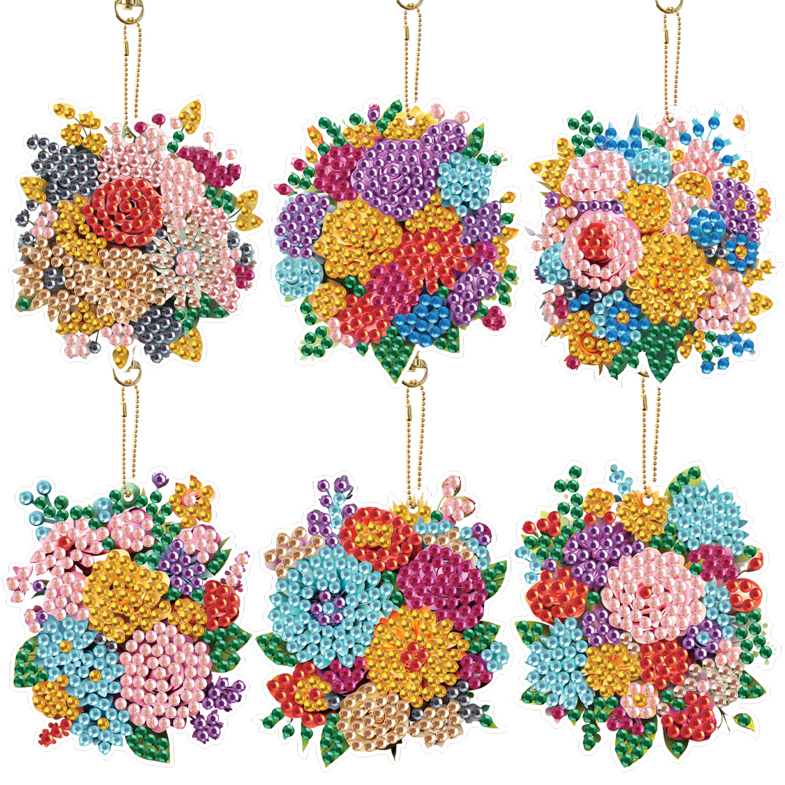 6PCS Diamond Art Painting Keyc - مراجعة Art Craft Flower وسعره
