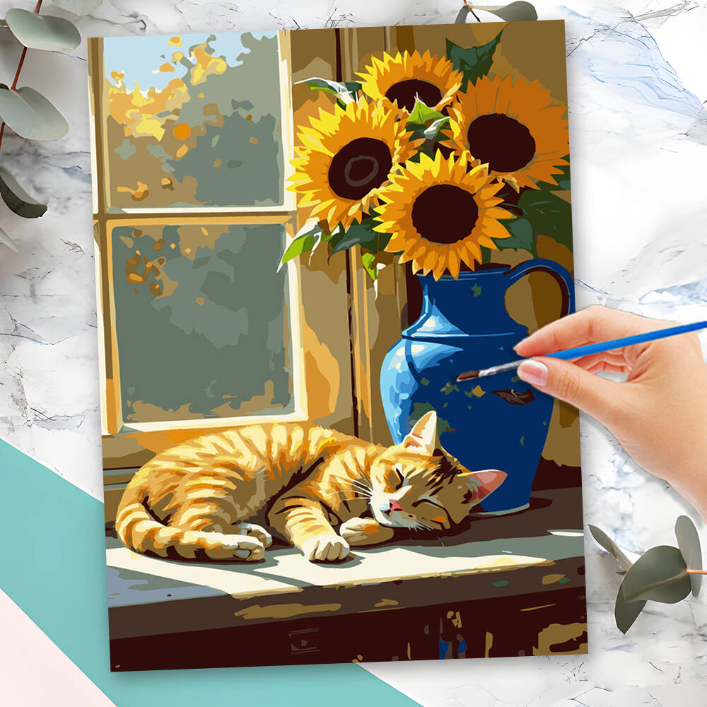 Momoart Animal Painting By Num - مراجعة Art Craft Cat وسعره
