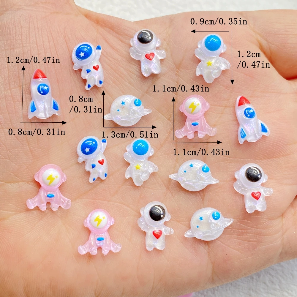 50Pcs Resin Cartoon Mini Shini - مراجعة Art And Craft Rocket وسعره