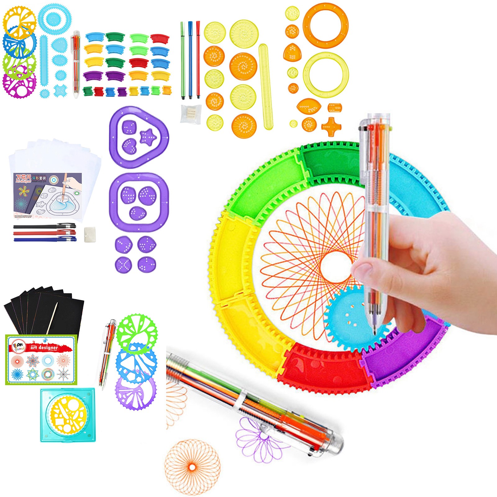 Student Geometry Drawing Stenc - مراجعة Art Craft Flower وسعره