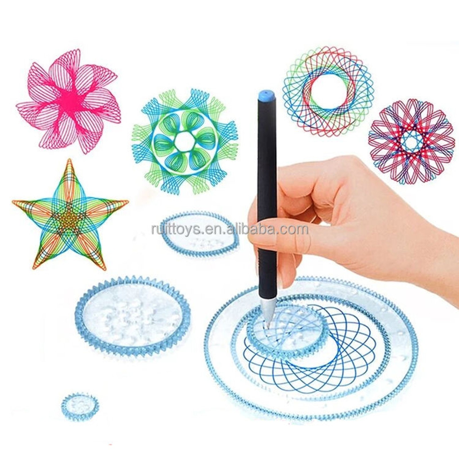 Student Geometry Drawing Stenc - مراجعة Art Craft Flower وسعره