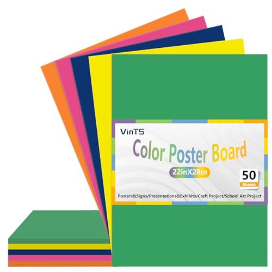 Pcs Poster Board22x28 Colored  - مراجعة Art Craft Using Paper وسعره