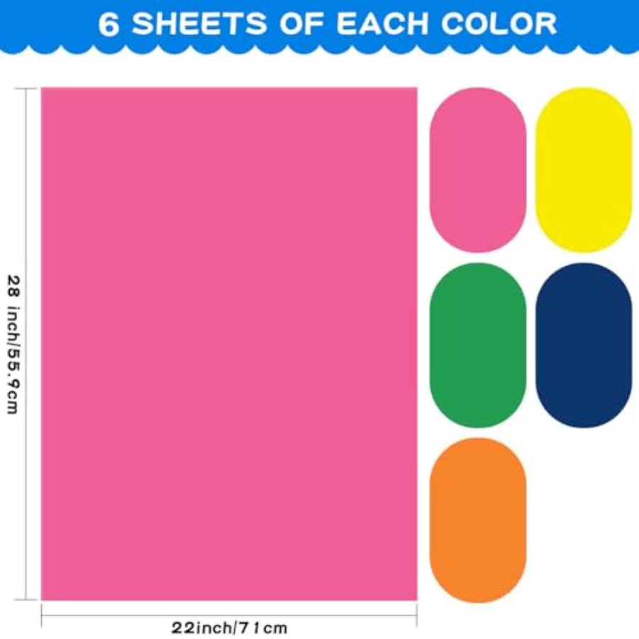 Pcs Poster Board22x28 Colored  - مراجعة Art Craft Using Paper وسعره