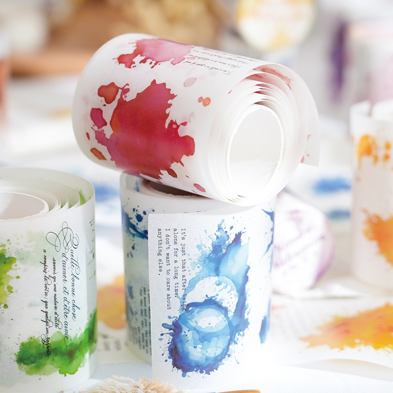 6 Rolls - 7Cm×200Cm Watercolor - مراجعة Art Craft Using Paper وسعره