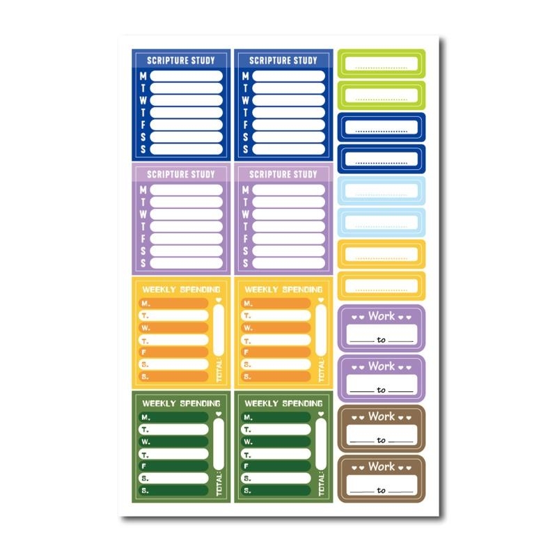 W89C Useful Planner Stickers F - مراجعة Art Craft Using Paper وسعره