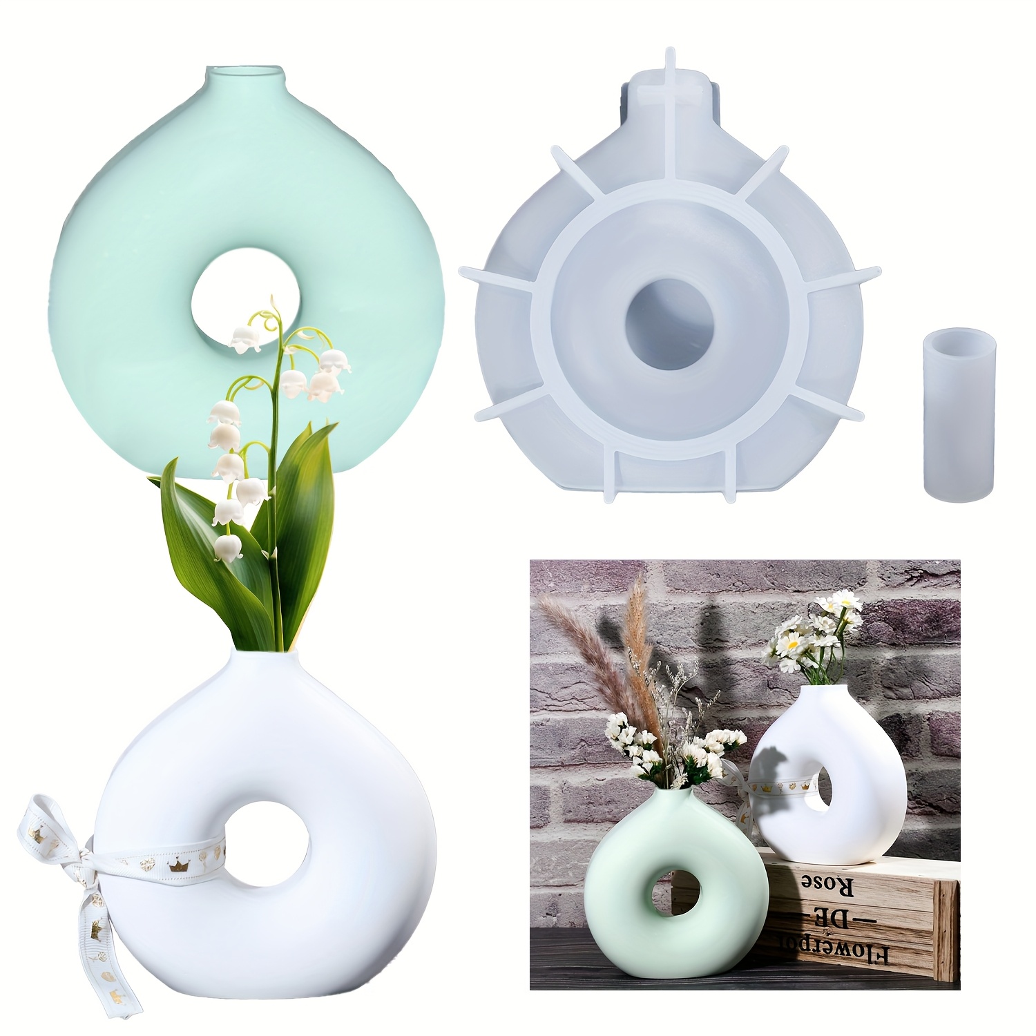 1 DIY Round Vase Silicone Moul - مراجعة Art Craft Vase وسعره