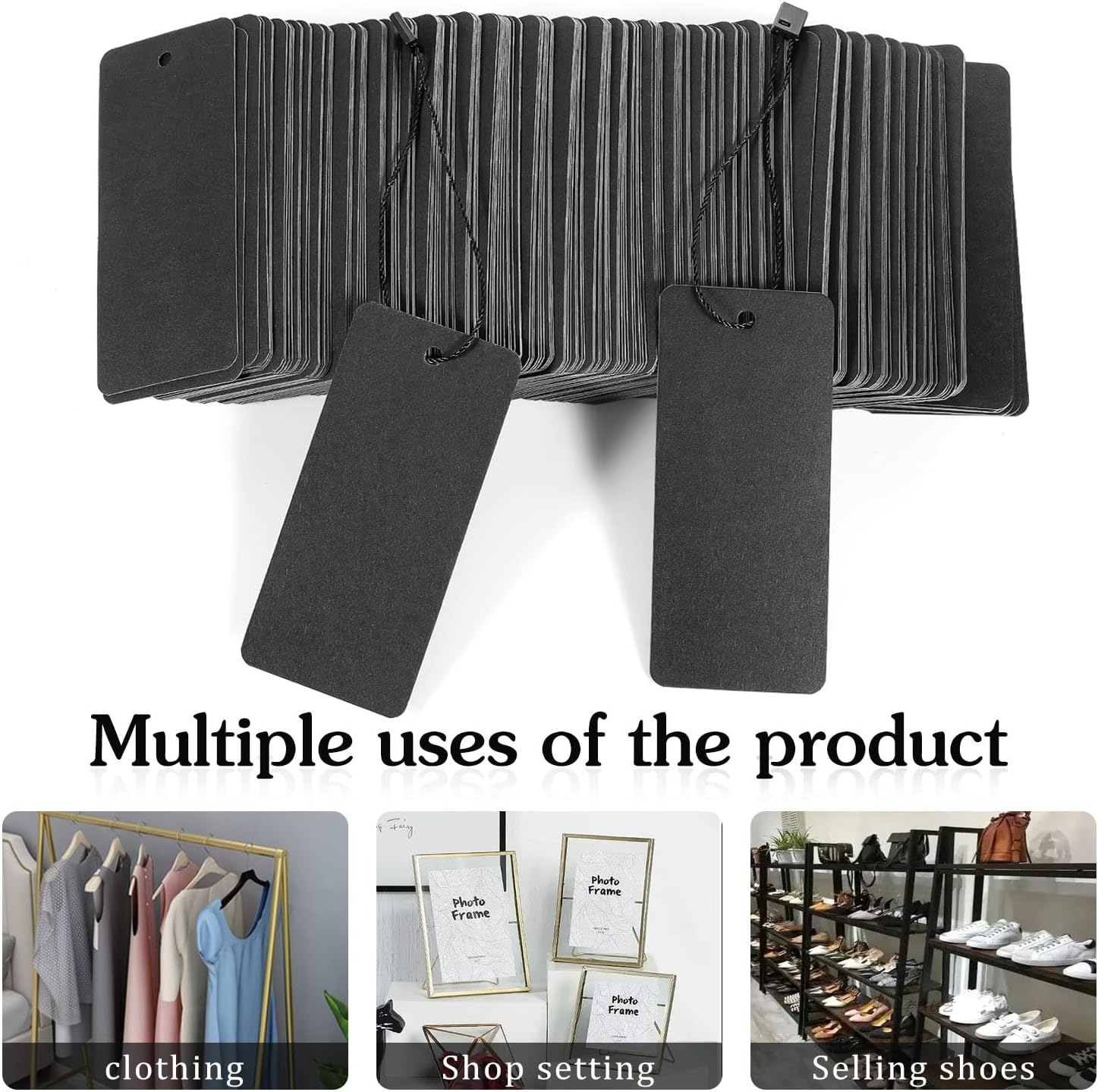 200 Black Paper Clothing Tags  - مراجعة Art Craft Paper وسعره
