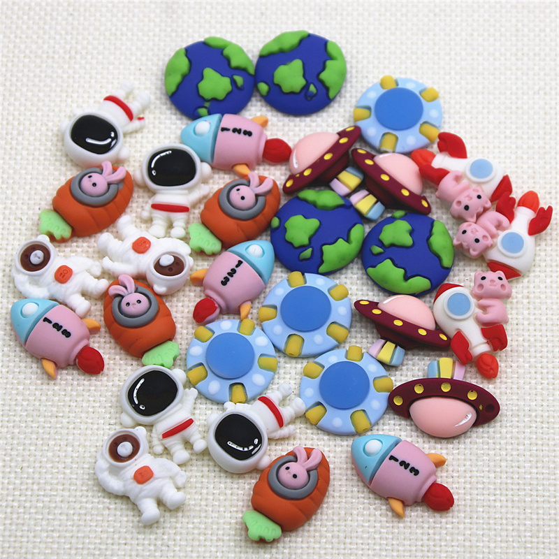 10pcs Resin Space/Astronaut/Ea - مراجعة Art And Craft Rocket وسعره