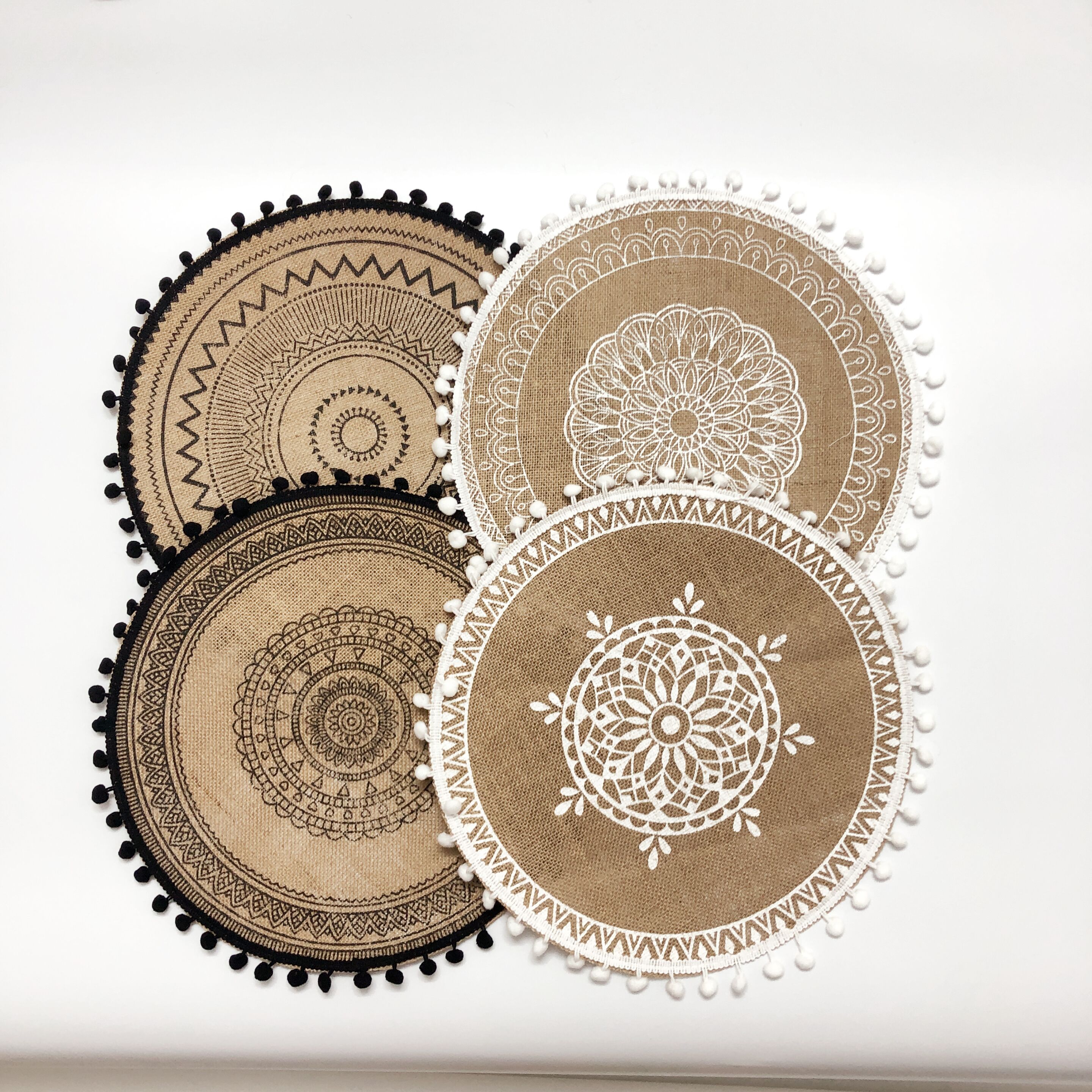 4pcs/6pcs Natural Vintage Jute - مراجعة Art Craft Vase وسعره