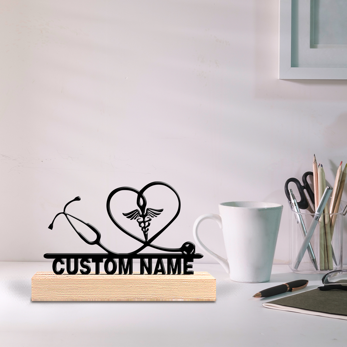 1pc Abstract Stethoscope Perso - مراجعة Art Craft Names وسعره