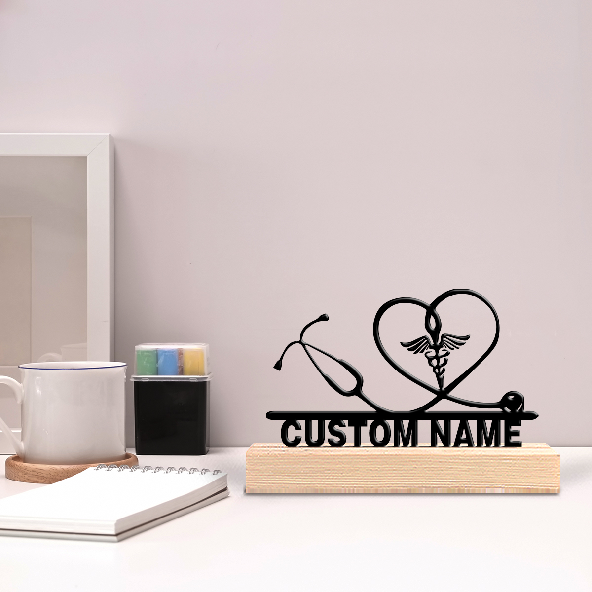 1pc Abstract Stethoscope Perso - مراجعة Art Craft Names وسعره