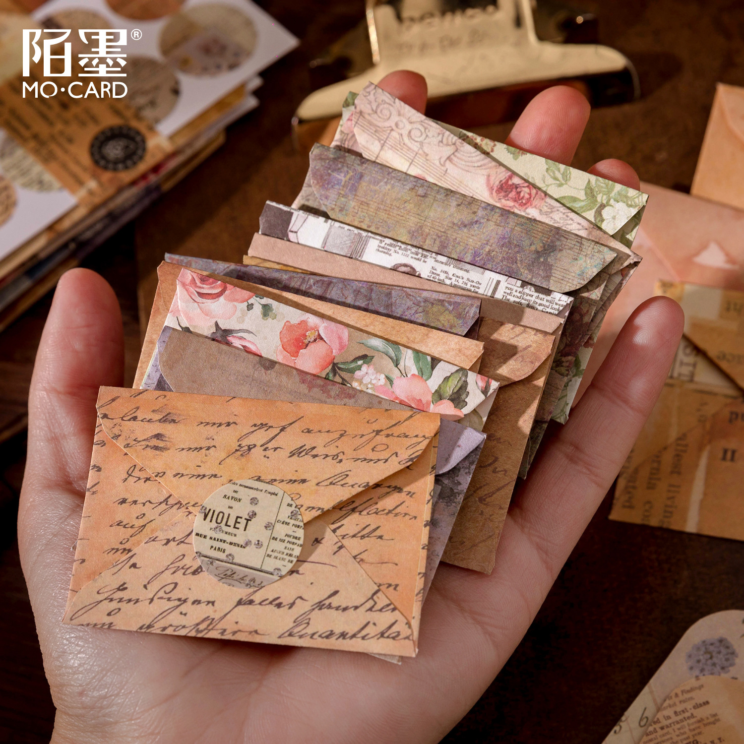 8pcs Vintage Mini envelope set - مراجعة Art Craft Activities وسعره