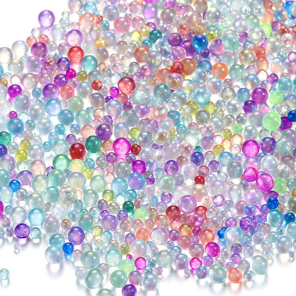 100g Glass Bubble Beads Clear  - مراجعة Art Craft Vase وسعره