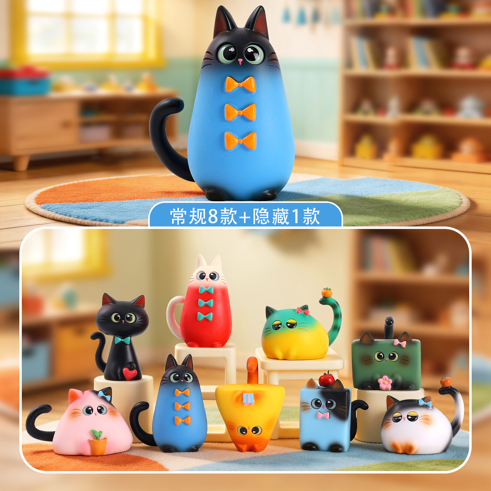 Blind Box Cat Figurine Resin C - مراجعة Art Craft Cat وسعره