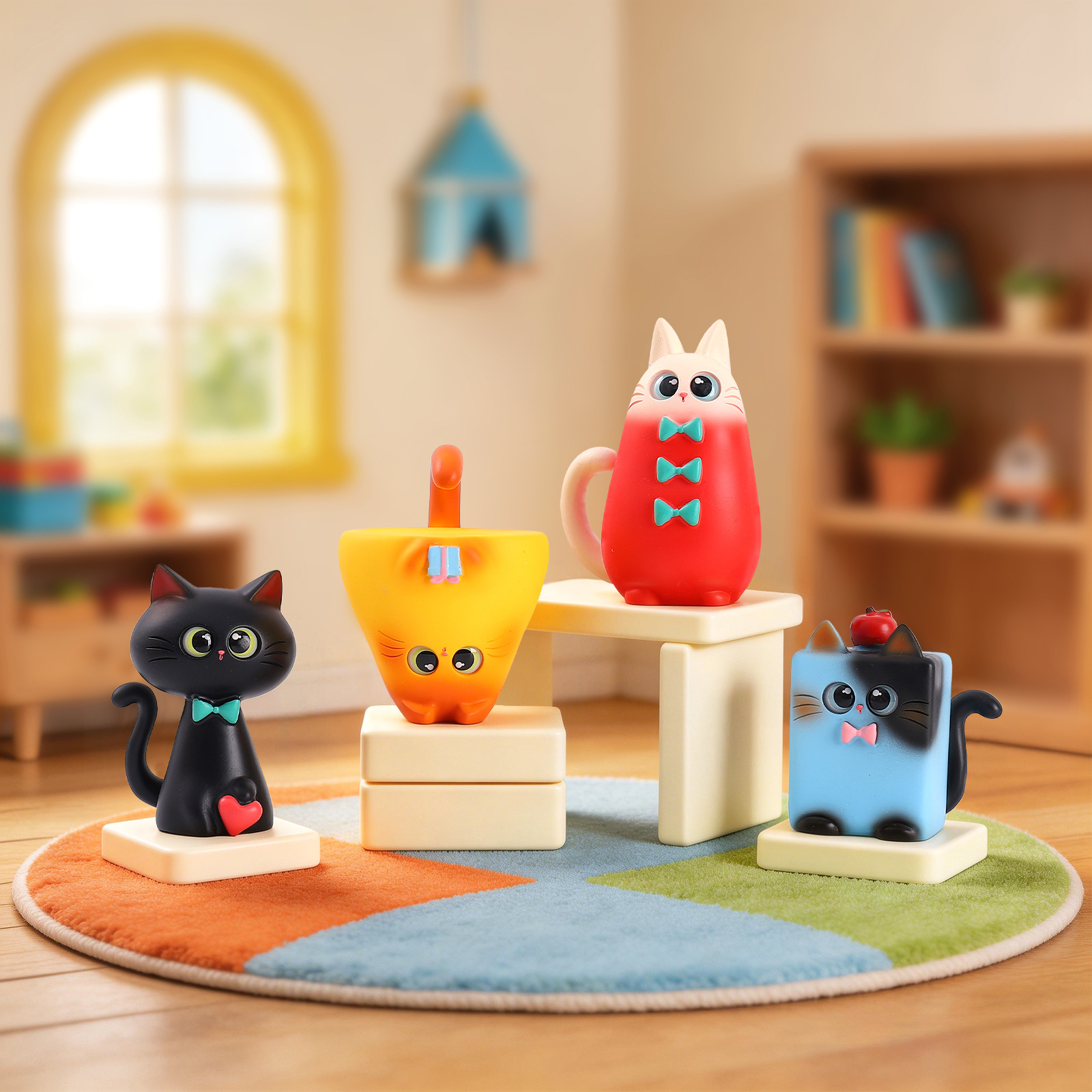 Blind Box Cat Figurine Resin C - مراجعة Art Craft Cat وسعره