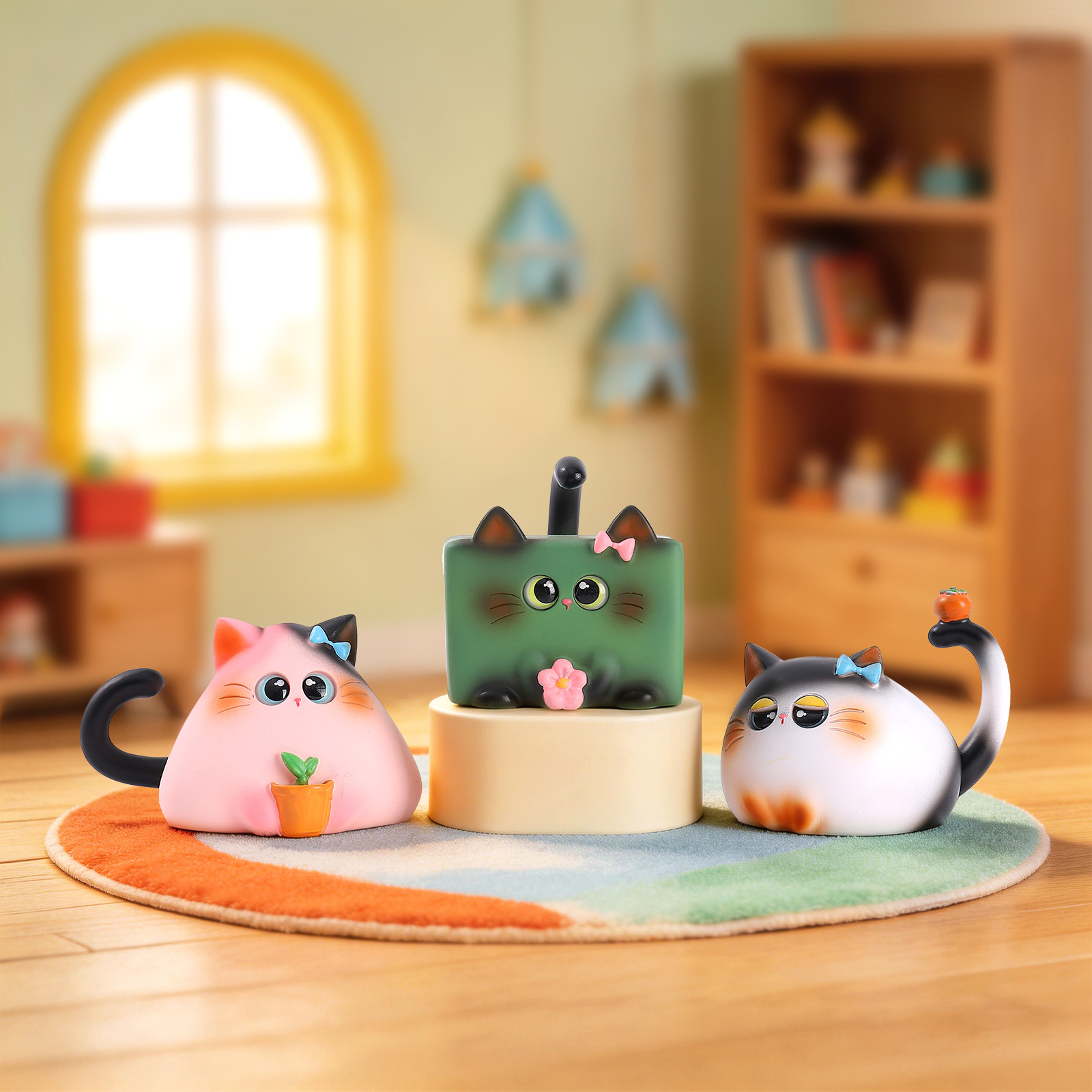 Blind Box Cat Figurine Resin C - مراجعة Art Craft Cat وسعره