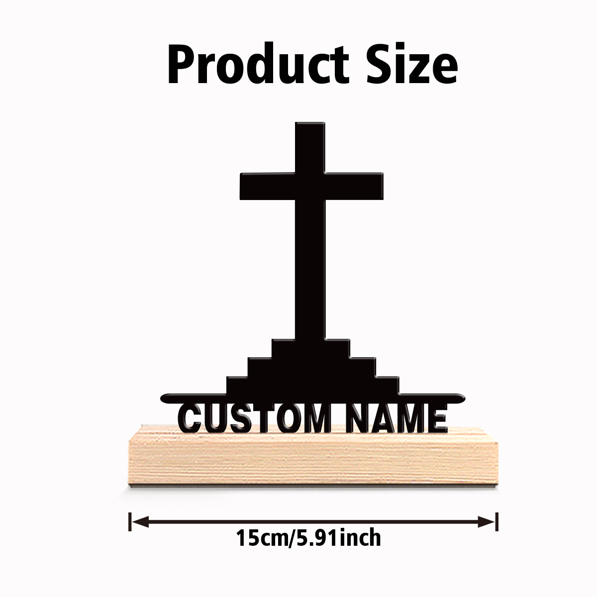 1pc Simple Holy Cross Custom T - مراجعة Art Craft Table وسعره