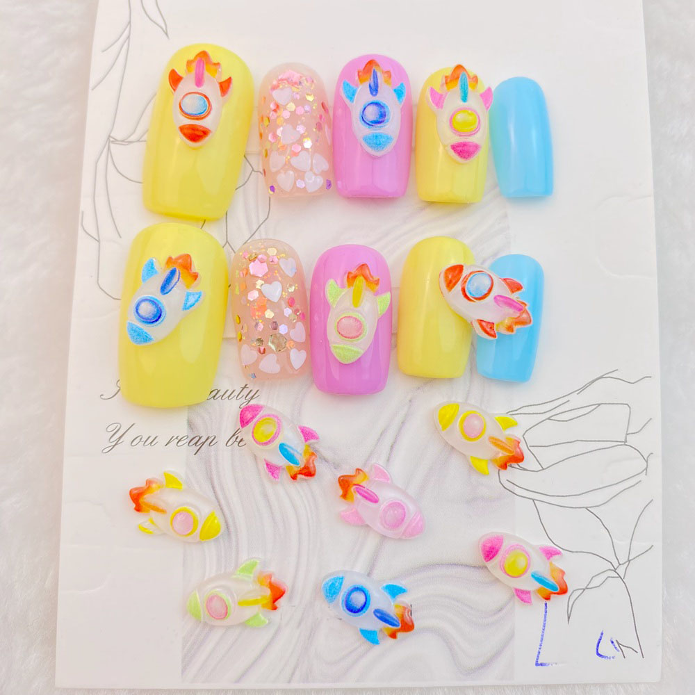 50Pcs New Mixed Nail Art Resin - مراجعة Art And Craft Rocket وسعره