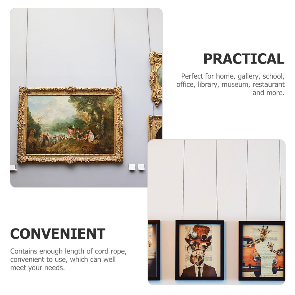 4Sets Picture Hanger Steel Wir - مراجعة Art Craft Wire وسعره