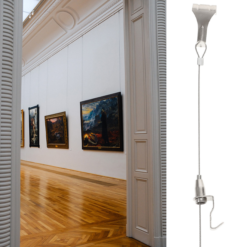 4Sets Picture Hanger Steel Wir - مراجعة Art Craft Wire وسعره
