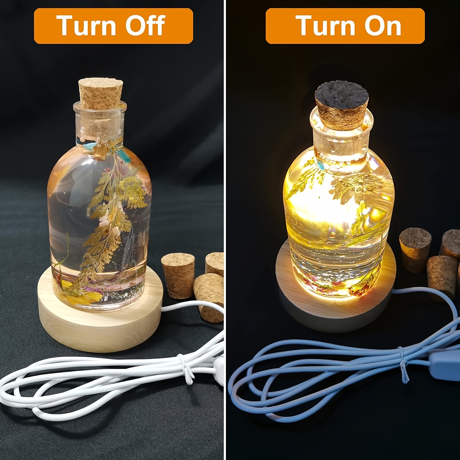 Drift Bottle Light Resin Mold  - مراجعة Art Craft Table وسعره
