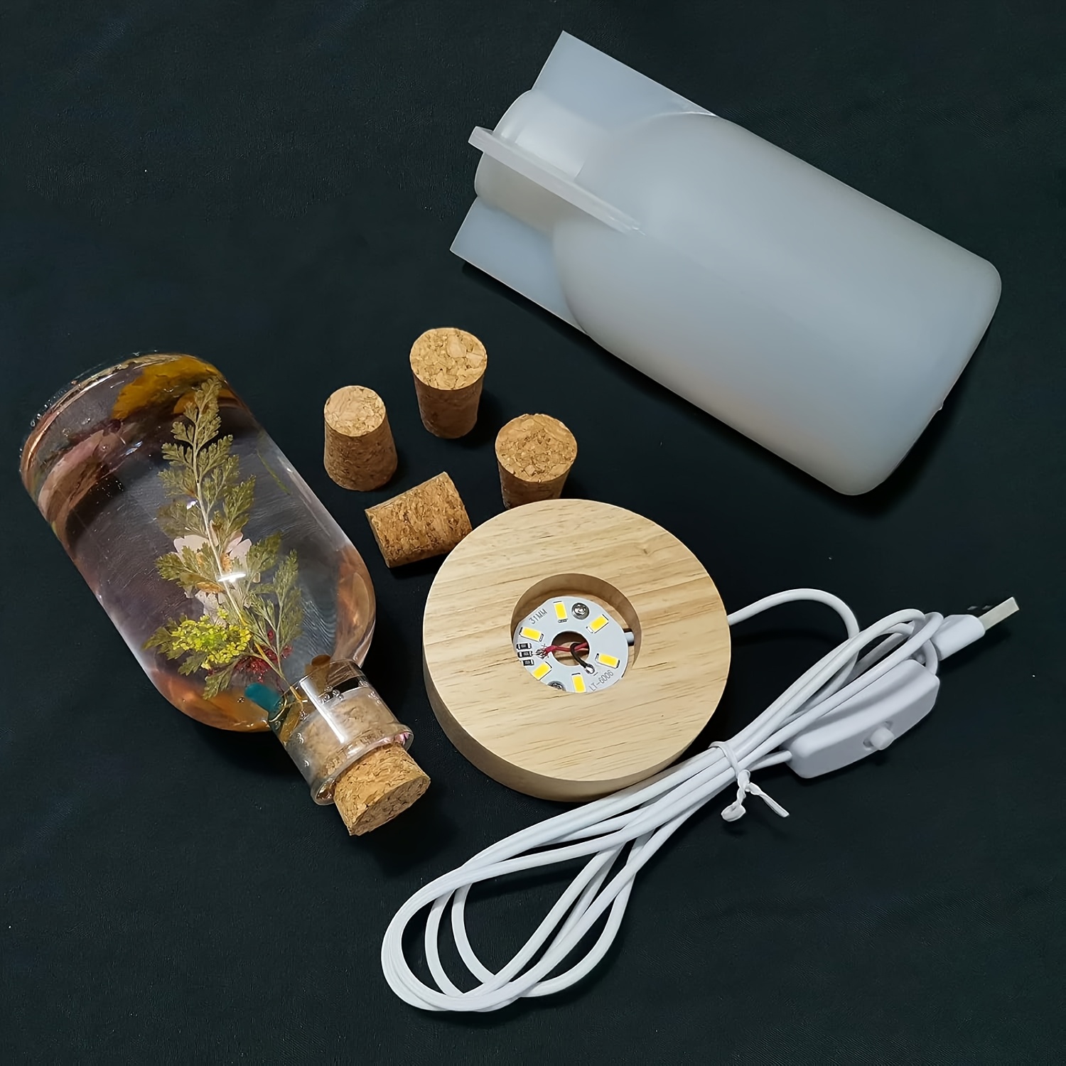 Drift Bottle Light Resin Mold  - مراجعة Art Craft Table وسعره