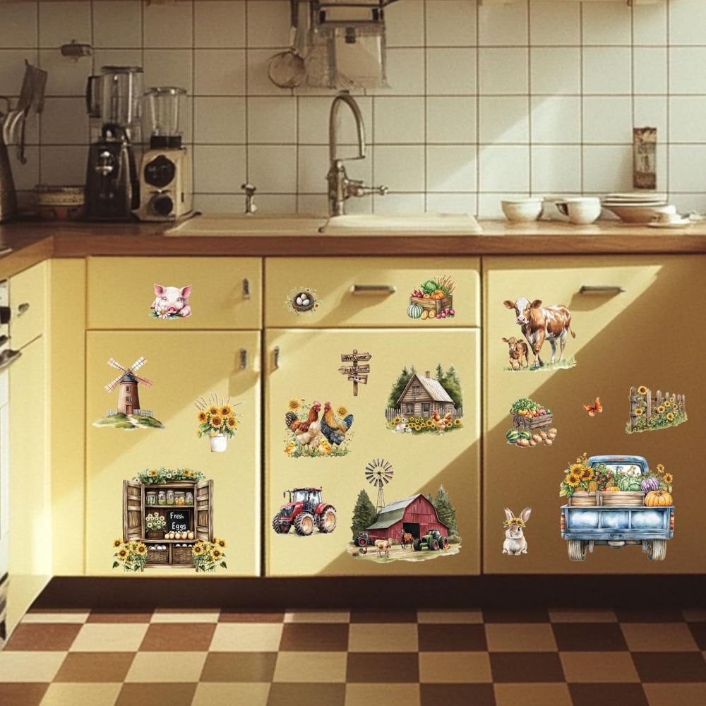 3 Sheets Farm House Furniture  - مراجعة Wallpaper Art And Craft وسعره