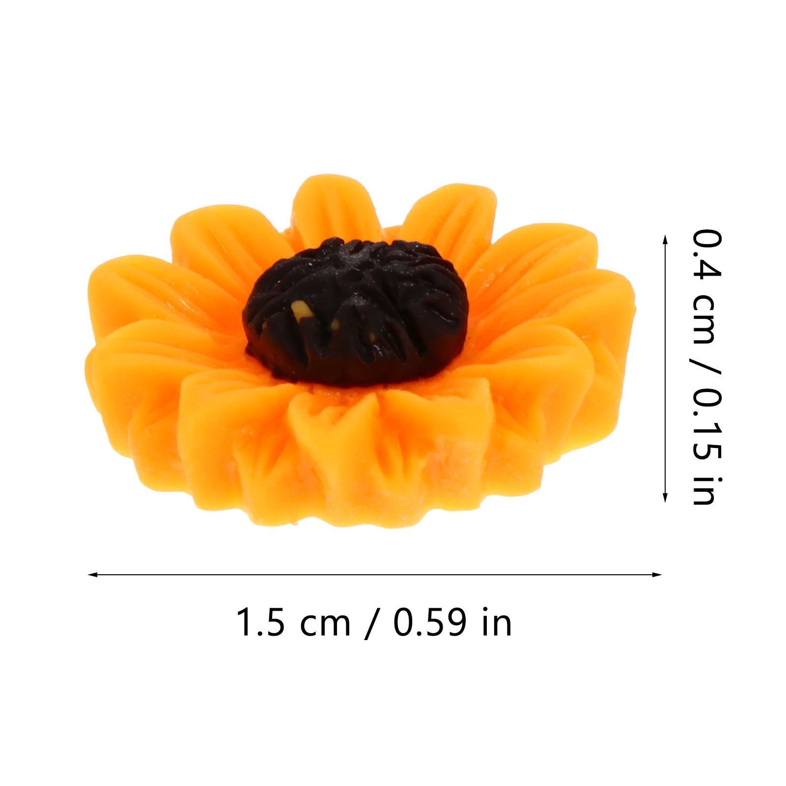 100Pcs Resin Daisy Flower Char - مراجعة Art Craft Flower وسعره