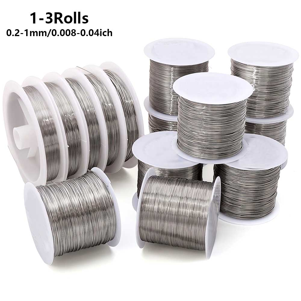 1 Roll Stainless Steel Beading - مراجعة Art Craft Wire وسعره
