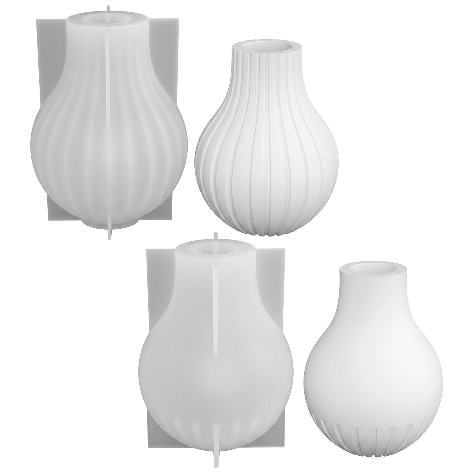 Silicone Vase Mold with Stripe - مراجعة Art Craft Vase وسعره