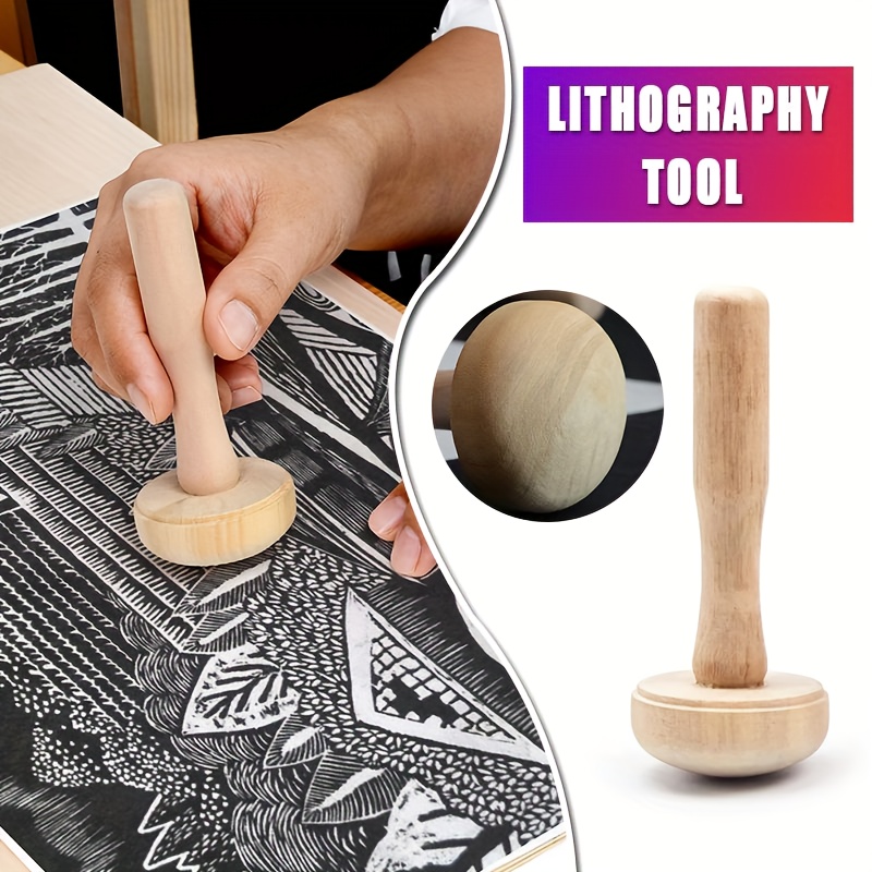 1Pc Wooden Mushroom Roller Pap - مراجعة Art Craft Using Paper وسعره