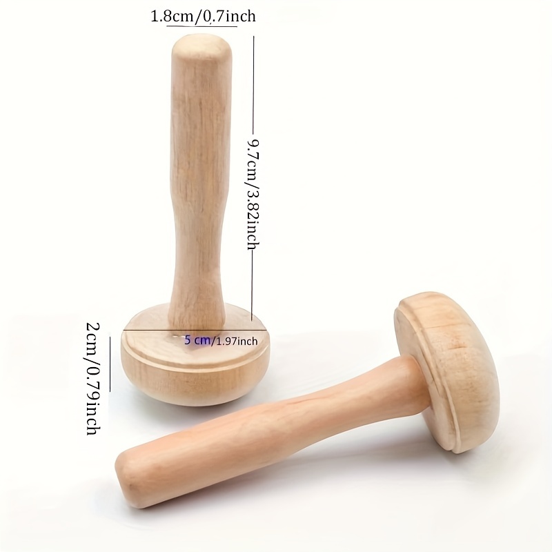 1Pc Wooden Mushroom Roller Pap - مراجعة Art Craft Using Paper وسعره