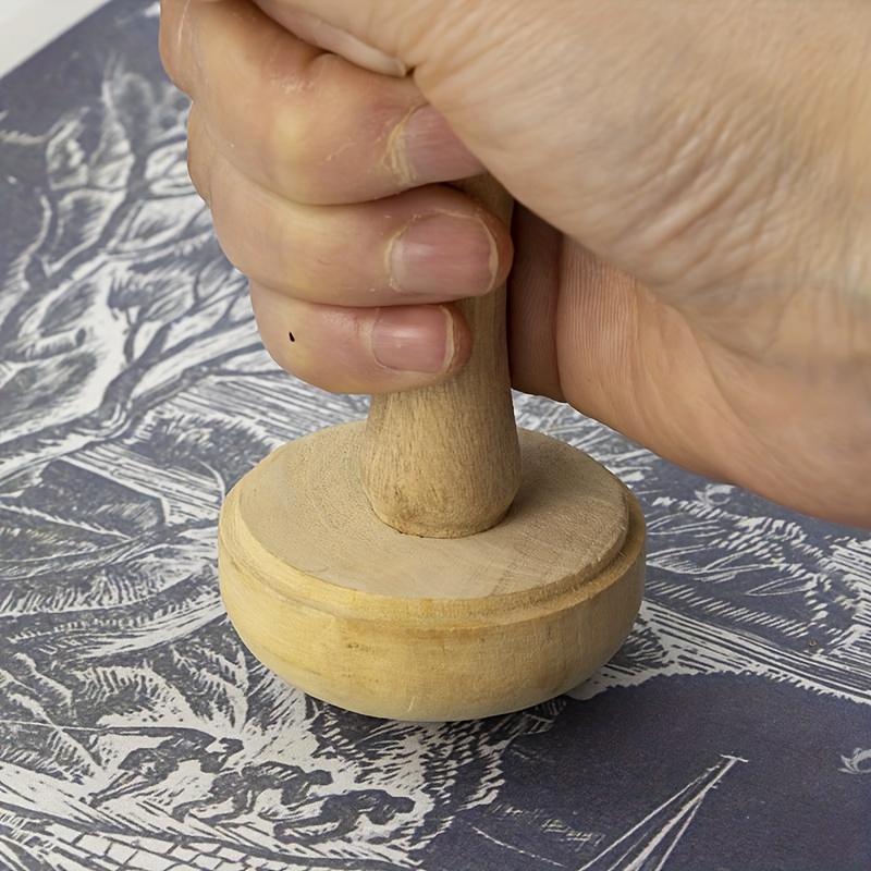 1Pc Wooden Mushroom Roller Pap - مراجعة Art Craft Using Paper وسعره