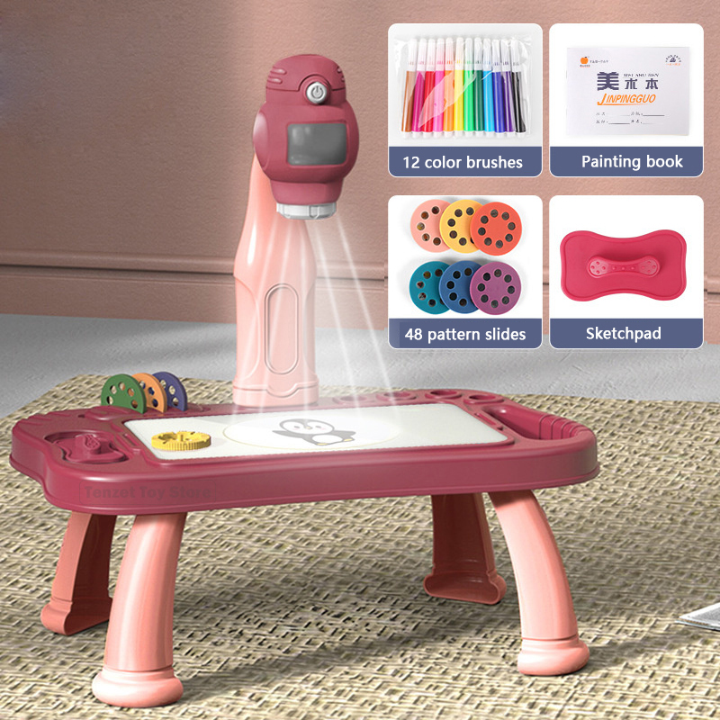 Smart Projector Kids Painting  - مراجعة Art Craft Table وسعره