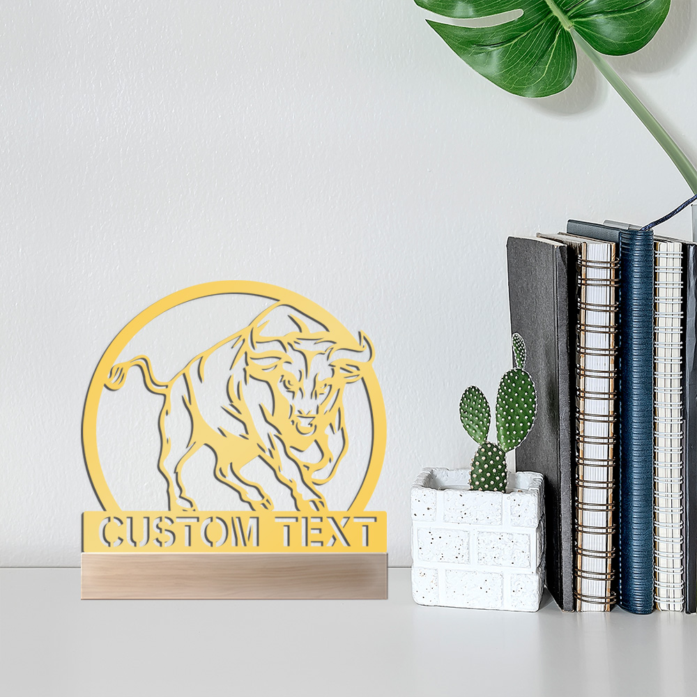1 pc nice bull with OX Customi - مراجعة Art Craft Names وسعره