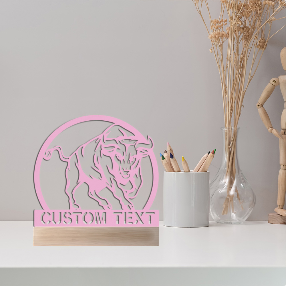 1 pc nice bull with OX Customi - مراجعة Art Craft Names وسعره