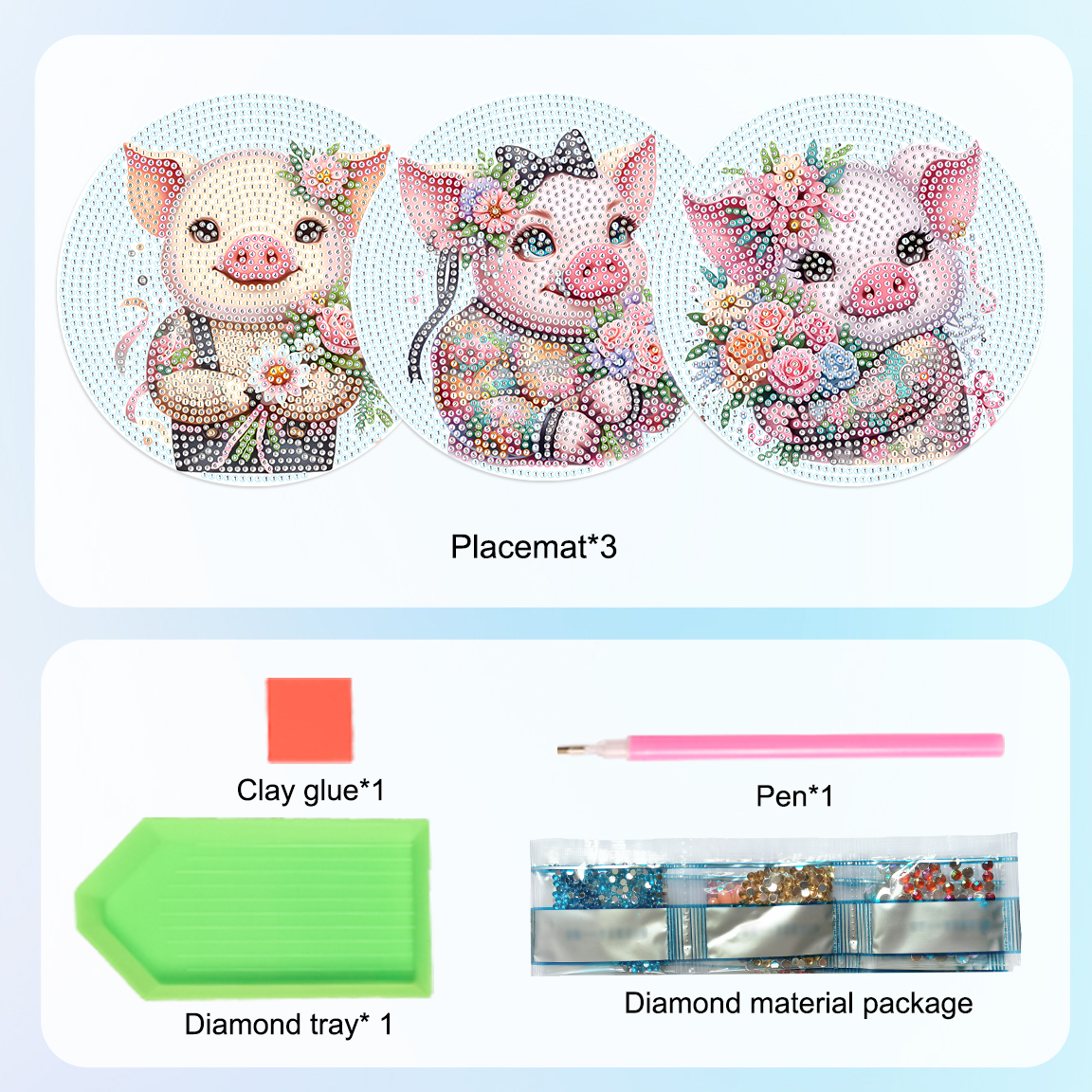3Pcs Diamond Art Painting Plac - مراجعة Art Craft Table وسعره