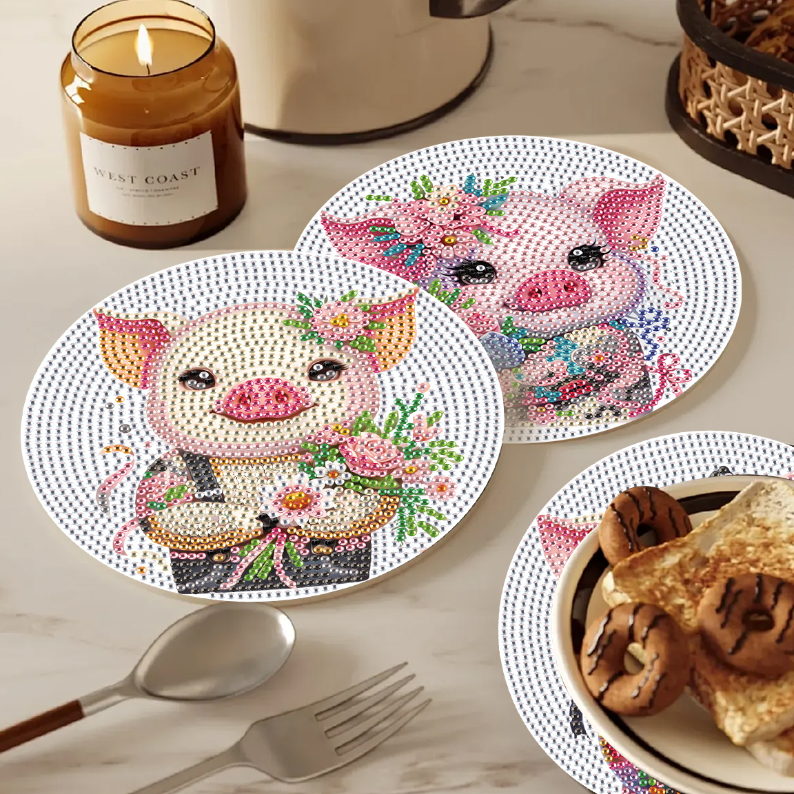 3Pcs Diamond Art Painting Plac - مراجعة Art Craft Table وسعره