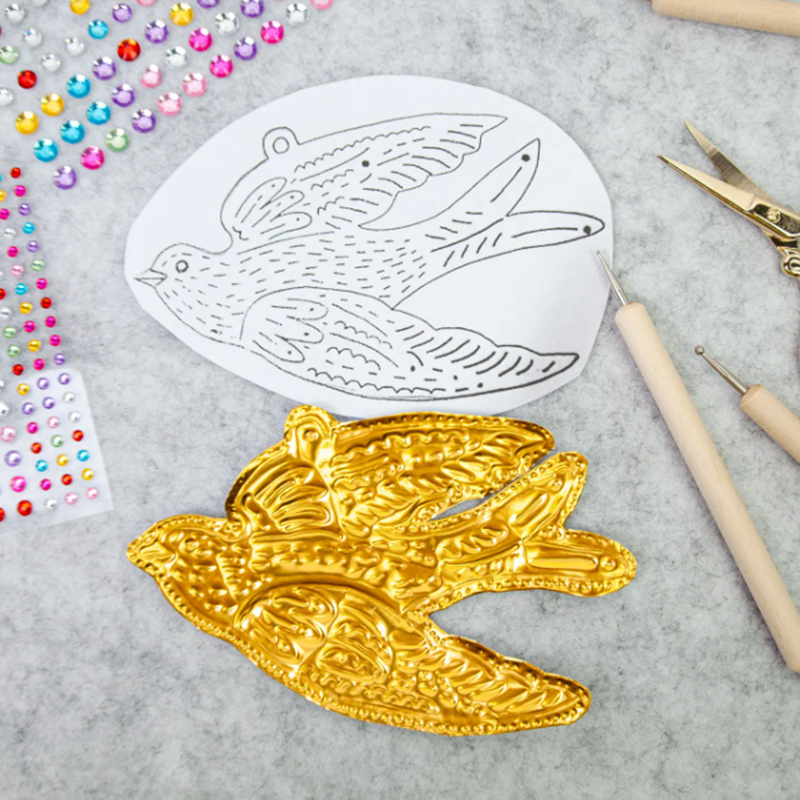 DIY Gold Foil Art Relief Chris - مراجعة Art Craft Paper وسعره